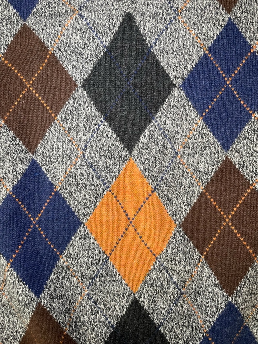 Paradox argyle Sweater Vest Large 100% Lambswool Golf - Picture 5 of 5